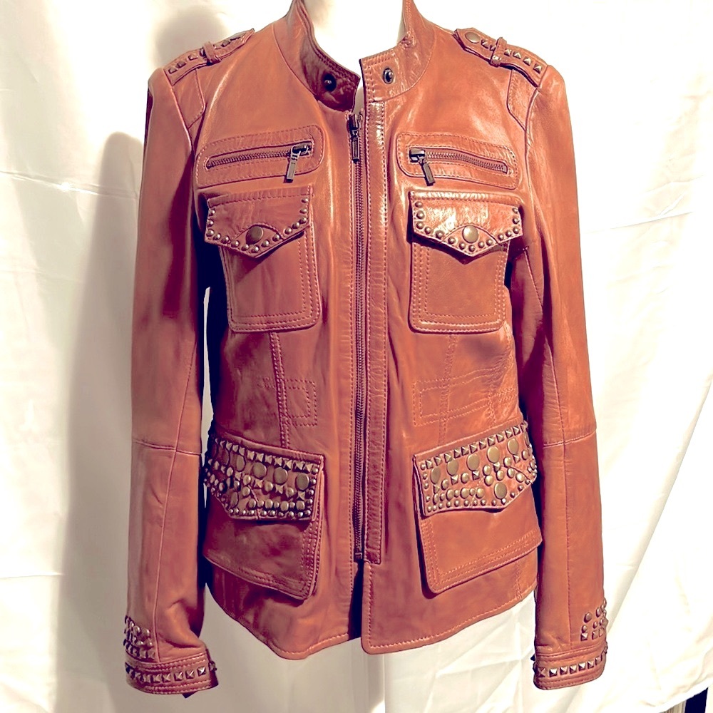 💙NWOT💙Tasha Polizzi💙 Studded Leather Jacket💙